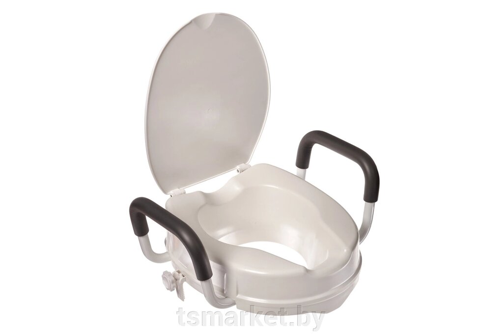 Сиденье-насадка для унитаза с поручнями и крышкой (Toilet seat cover) от компании TSmarket - фото 1
