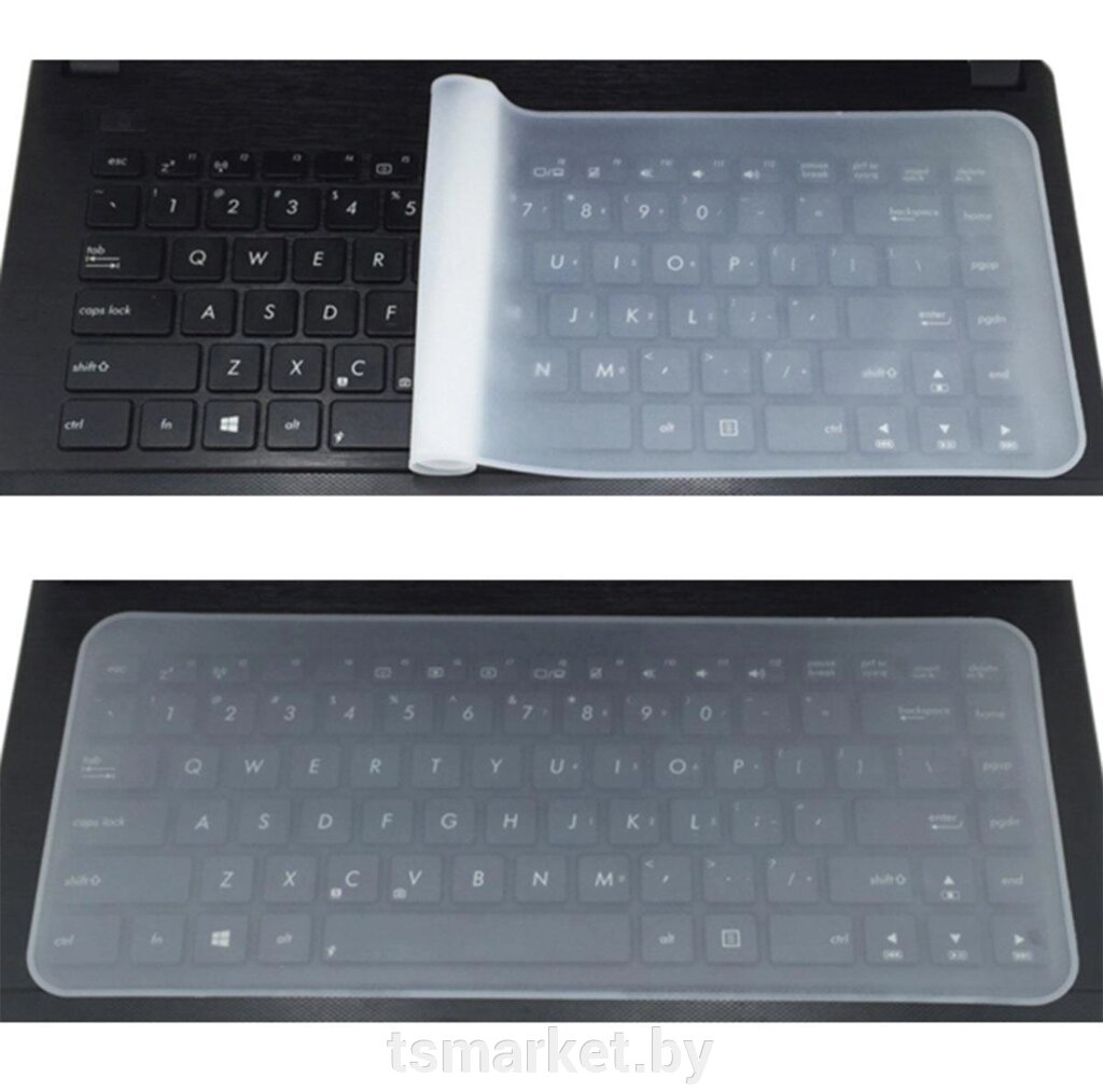 Силиконовая защитная пленка для клавиатуры ноутбука 11,6" Sipl AK317C от компании TSmarket - фото 1