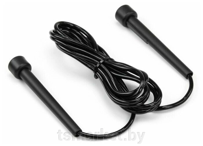 Скакалка скоростная пластиковая, черная (plastic jump rope) от компании TSmarket - фото 1