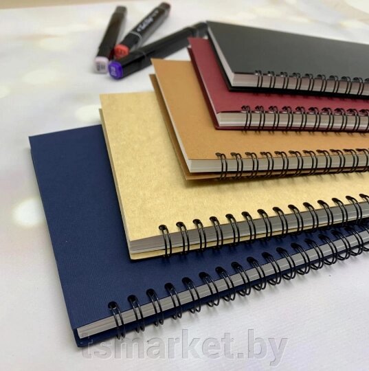 Скетчбук блокнот "Sketchbook" с плотными листами для рисования (А5, бумага в клетку, спираль, 40 листов) от компании TSmarket - фото 1