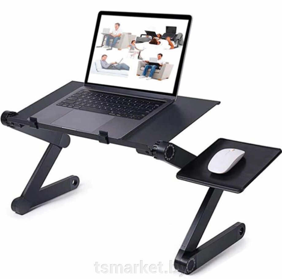 Складной cтолик трансформер для ноутбука с охлаждением Multifunctional Laptop Table от компании TSmarket - фото 1