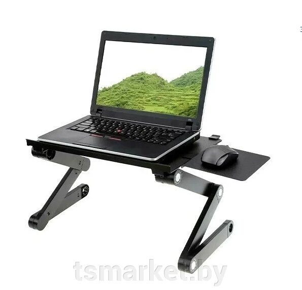 Складной cтолик трансформер для ноутбука с охлаждением Multifunctional Laptop Table Т9 от компании TSmarket - фото 1