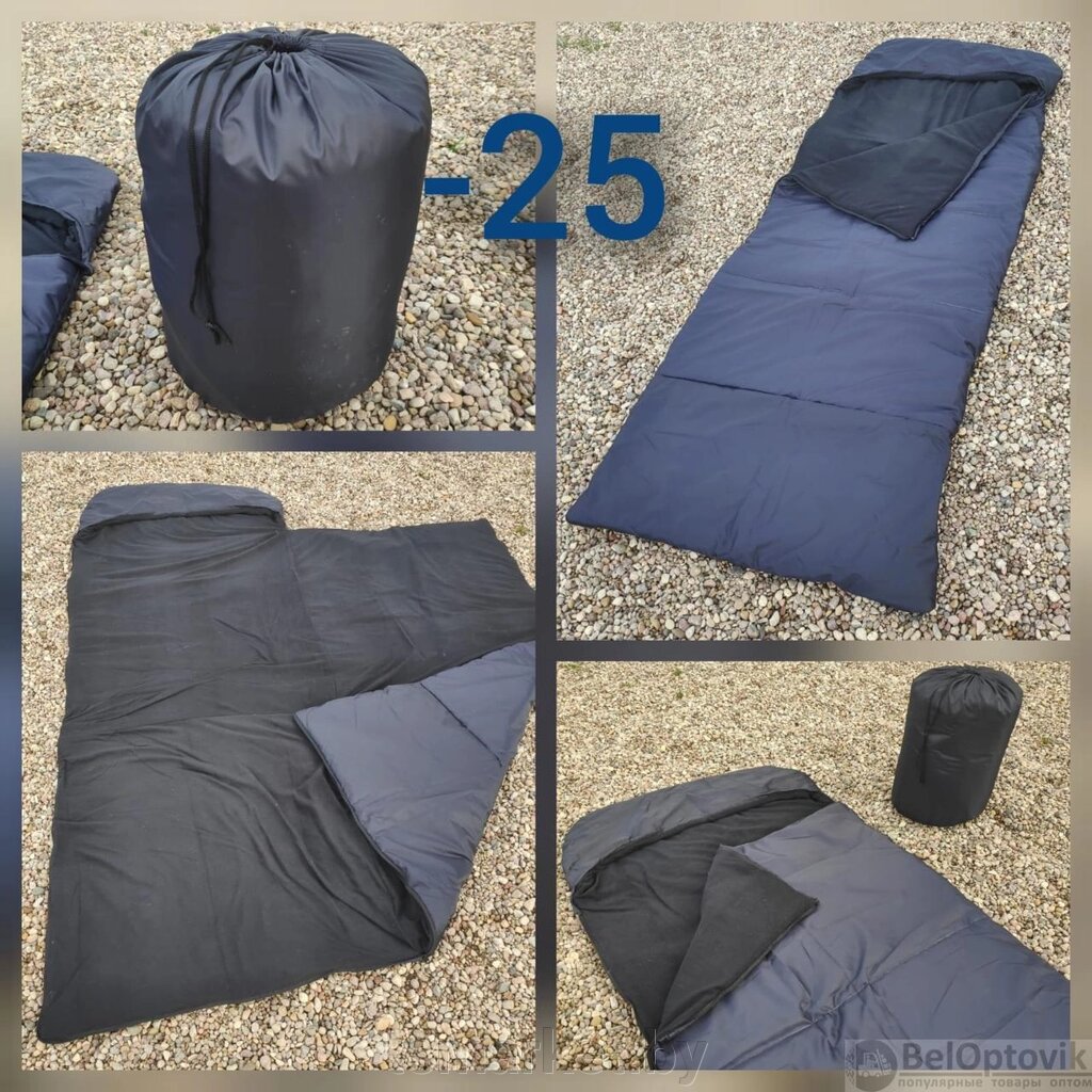 Спальный мешок с подголовником «Big Boy» одеяло Комфорт+ (225*85, до -25С) РБ, цвет Микс от компании TSmarket - фото 1
