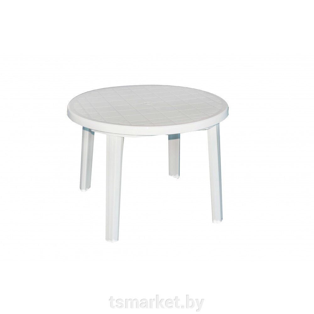 Стол Верона круглый пластиковый 90 см от компании TSmarket - фото 1