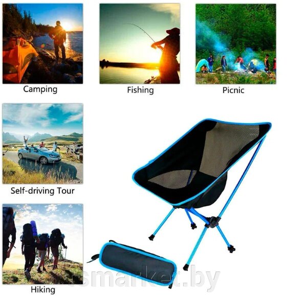 Стул туристический складной Camping chair для отдыха на природе от компании TSmarket - фото 1