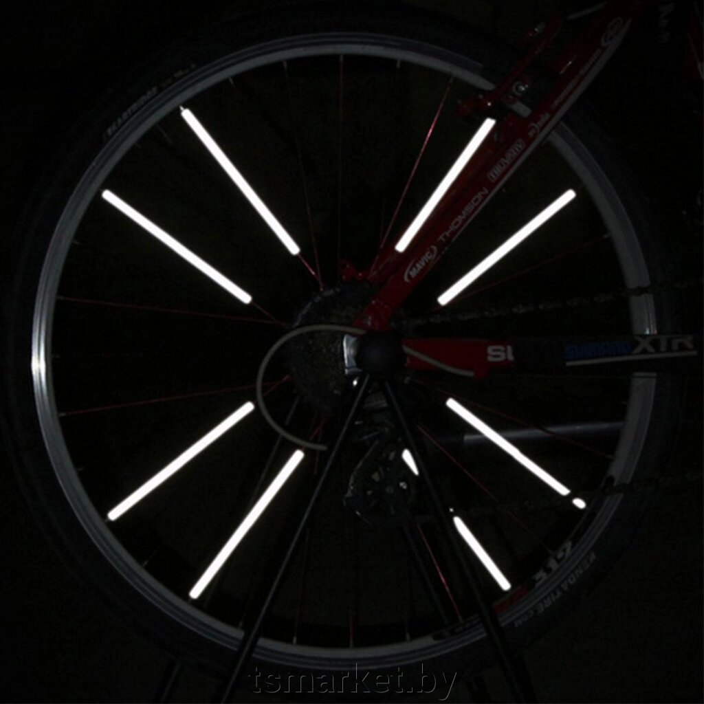 Светоотражающие накладки на спицы велосипеда SiPL от компании TSmarket - фото 1