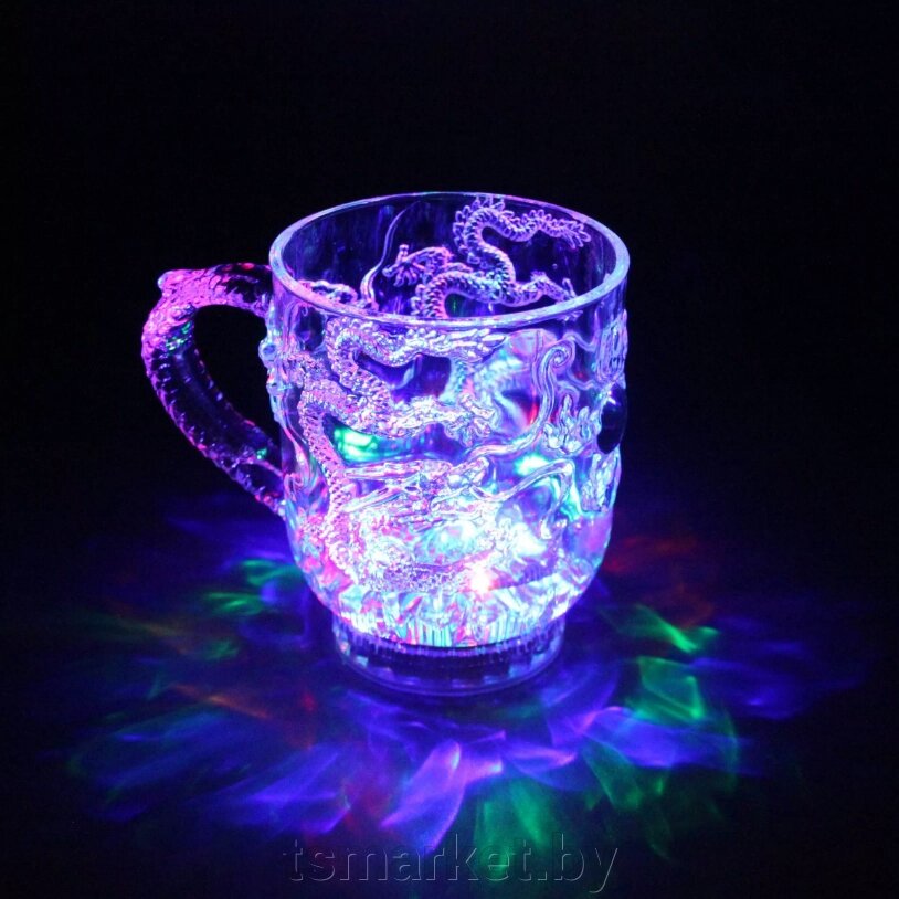 Светящиеся кружки с цветной подсветкой "Дракон" от компании TSmarket - фото 1