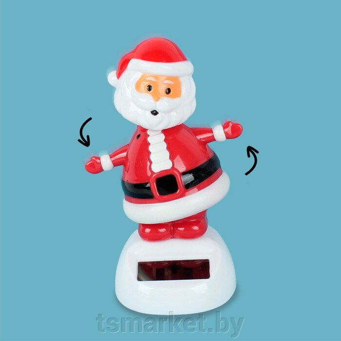 Танцующий Дед Мороз" пластиковый на фотоэлементе от компании TSmarket - фото 1