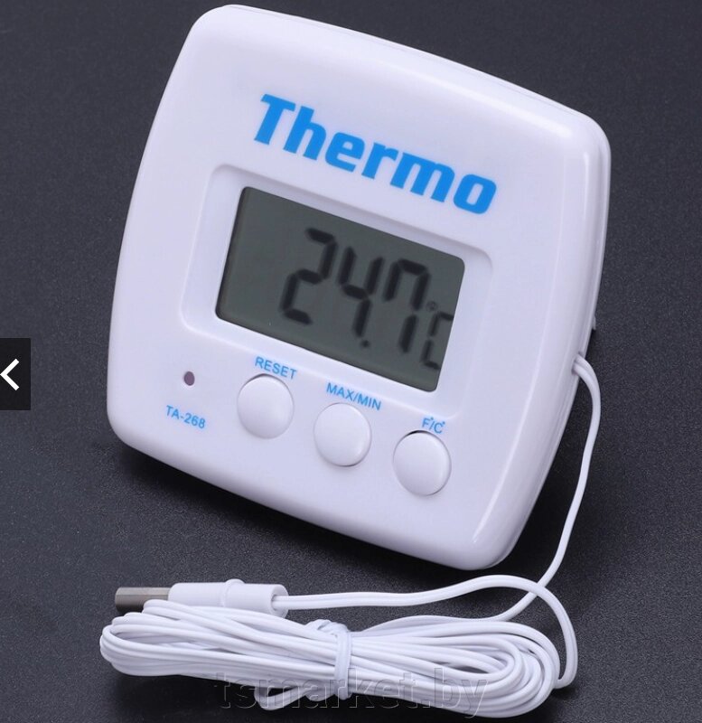 Термометр электронный 2 режима, с уличным датчиком от компании TSmarket - фото 1