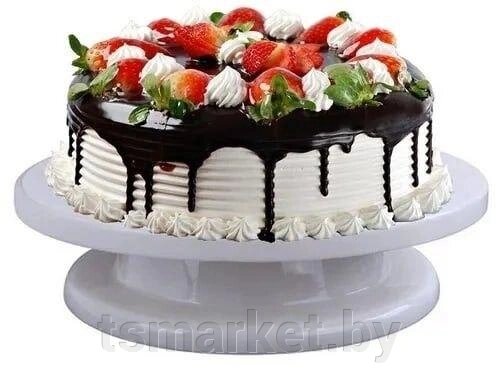 Тортница Sweet Cake вращающаяся подставка, диаметр 28 см от компании TSmarket - фото 1