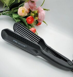 Ультратонкий керамический стайлер (плойка - гофре) PRO MOZER для гофрирования волос 4,5 см