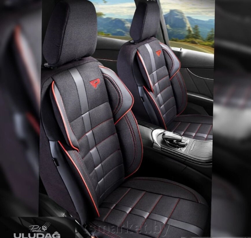 Универсальные чехлы ULUDAGI для автомобильных сидений / Авточехлы - комплект на весь салон автомобиля от компании TSmarket - фото 1
