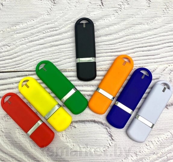 USB  накопитель (флешка) Shape с покрытием софт тач, 16 Гб от компании TSmarket - фото 1