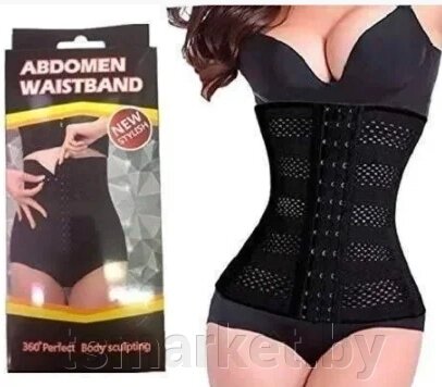 Утягивающий корсет-пояс для похудения «Abdomen Waistband. Тонкая талия!» Размер L (71-79 см) черный от компании TSmarket - фото 1