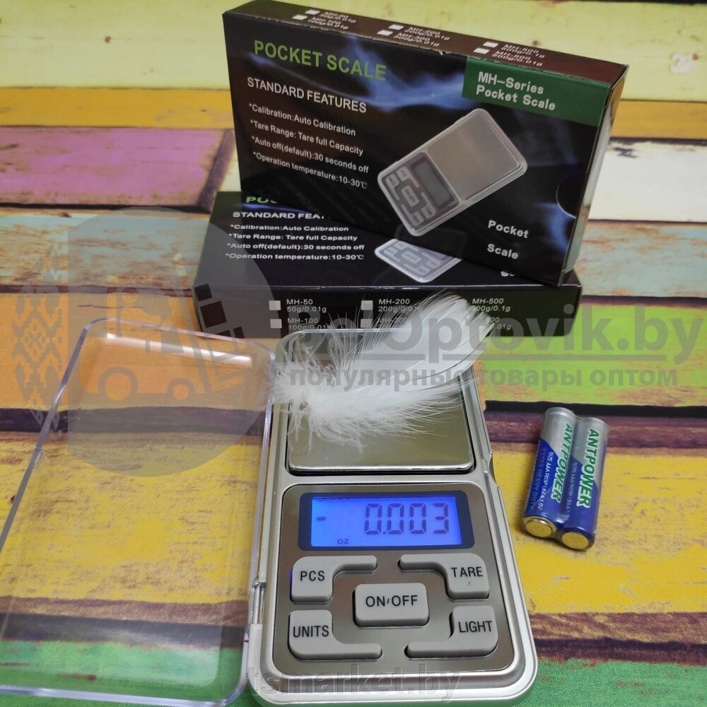 Ювелирные весы с шагом 0.1 до 500 гр. Pocket Scale от компании TSmarket - фото 1