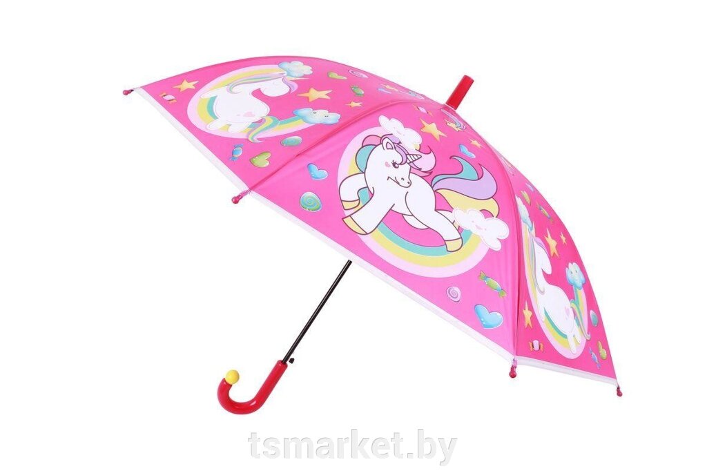 Зонт «ЕДИНОРОГ», розовый от компании TSmarket - фото 1