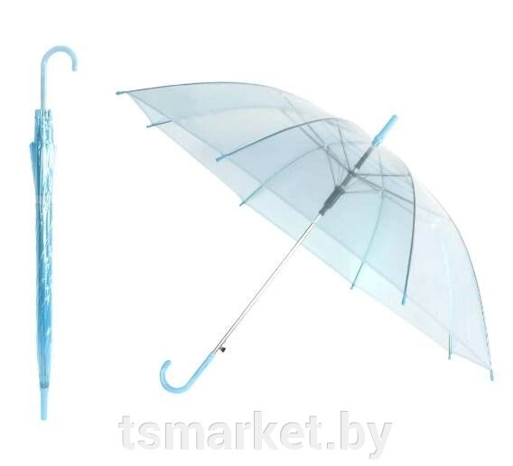 Зонт прозрачный SiPL голубой от компании TSmarket - фото 1