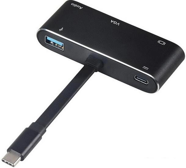 Адаптер USBTOP USB 3.1 Type-C на HDMI/VGA/3.5 мм/USB 3.0/USB-C от компании Интернет-магазин marchenko - фото 1