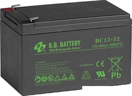 Аккумулятор для ИБП B. B. Battery BC12-12 (12В/12 А·ч) от компании Интернет-магазин marchenko - фото 1