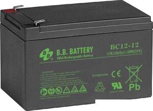 Аккумулятор для ИБП B. B. Battery BC12-12 (12В/12 А·ч)
