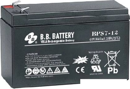 Аккумулятор для ИБП B. B. Battery BPS7-12 (12В/7 А·ч) от компании Интернет-магазин marchenko - фото 1