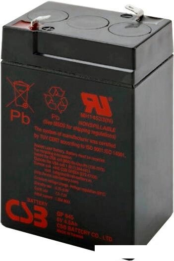 Аккумулятор для ИБП CSB GP645 (6В/4.5 А·ч) от компании Интернет-магазин marchenko - фото 1