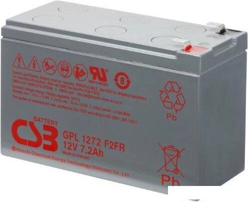 Аккумулятор для ИБП CSB GPL1272 F2FR (12В/7.2 А·ч) от компании Интернет-магазин marchenko - фото 1