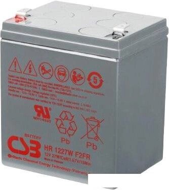 Аккумулятор для ИБП CSB HR1227W F2 (12В/6.5 А·ч) от компании Интернет-магазин marchenko - фото 1