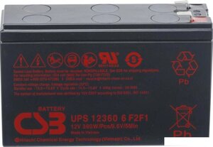 Аккумулятор для ибп CSB HRL UPS 12360 6 F2f1 slim (12в/7.5а·ч)