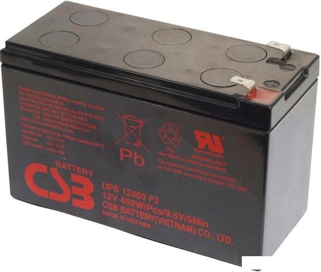 Аккумулятор для ИБП CSB UPS12460 F2 (12В/9 А·ч) от компании Интернет-магазин marchenko - фото 1