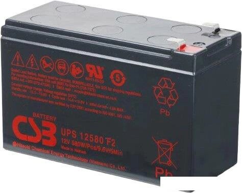 Аккумулятор для ИБП CSB UPS12580 F2 (12В/10.5 А·ч) от компании Интернет-магазин marchenko - фото 1