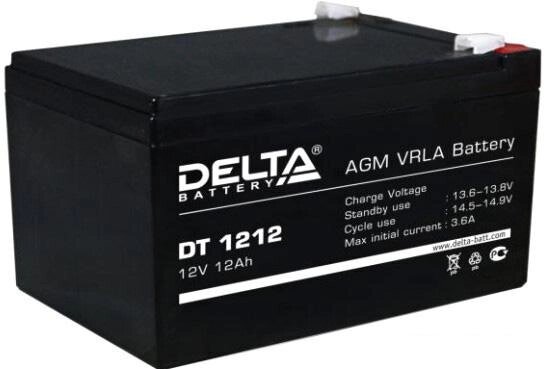 Аккумулятор для ИБП Delta DT 1212 (12В/12 А·ч) от компании Интернет-магазин marchenko - фото 1