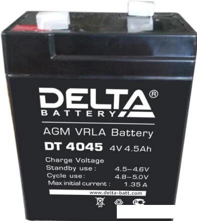 Аккумулятор для ИБП Delta DT 4045 (4В/4.5 А·ч) от компании Интернет-магазин marchenko - фото 1