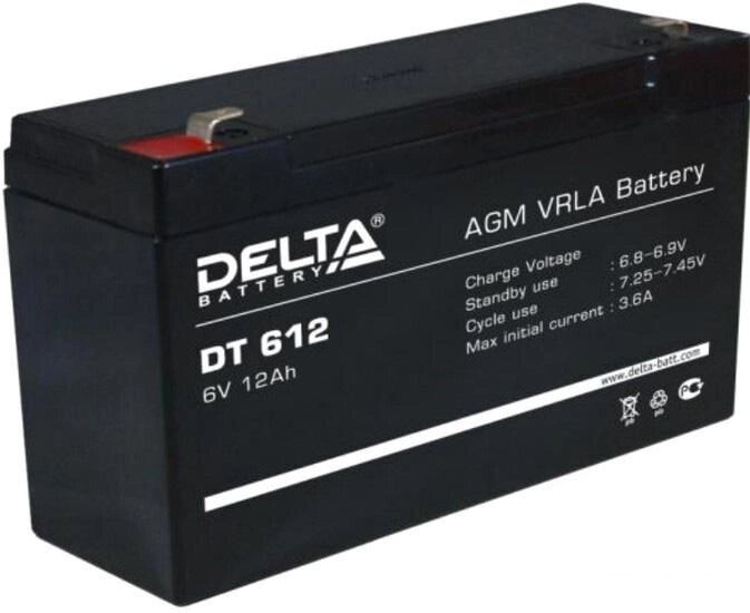 Аккумулятор для ИБП Delta DT 612 (6В/12 А·ч) от компании Интернет-магазин marchenko - фото 1