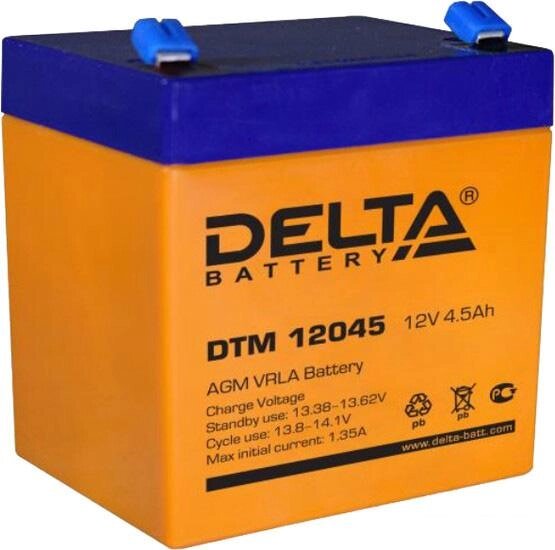 Аккумулятор для ИБП Delta DTM 12045 (12В/4.5 А·ч) от компании Интернет-магазин marchenko - фото 1