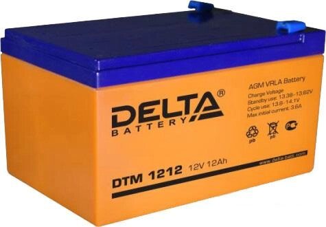 Аккумулятор для ИБП Delta DTM 1212 (12В/12 А·ч) от компании Интернет-магазин marchenko - фото 1