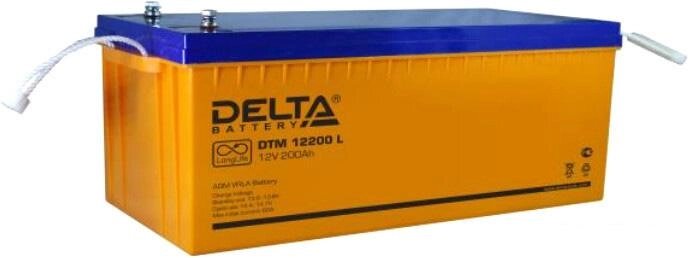 Аккумулятор для ИБП Delta DTM 12200 L (12В/200 А·ч) от компании Интернет-магазин marchenko - фото 1
