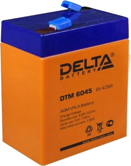 Аккумулятор для ИБП Delta DTM 6045 (6В/4.5 А·ч) от компании Интернет-магазин marchenko - фото 1