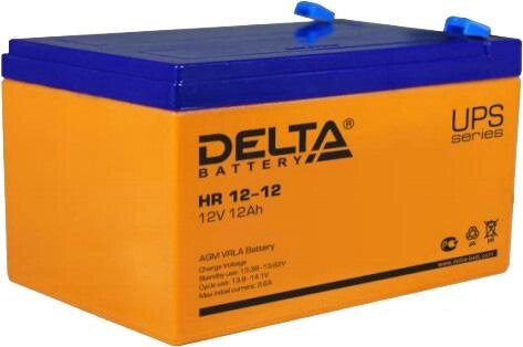 Аккумулятор для ИБП Delta HR 12-12 (12В/12 А·ч) от компании Интернет-магазин marchenko - фото 1