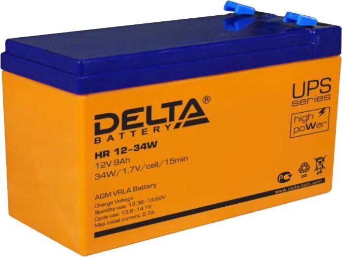 Аккумулятор для ИБП Delta HR 12-34W (12В/9 А·ч) от компании Интернет-магазин marchenko - фото 1
