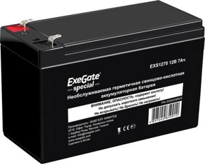 Аккумулятор для ибп exegate special EXS1270 (12в/7 а·ч) ES252436RUS]