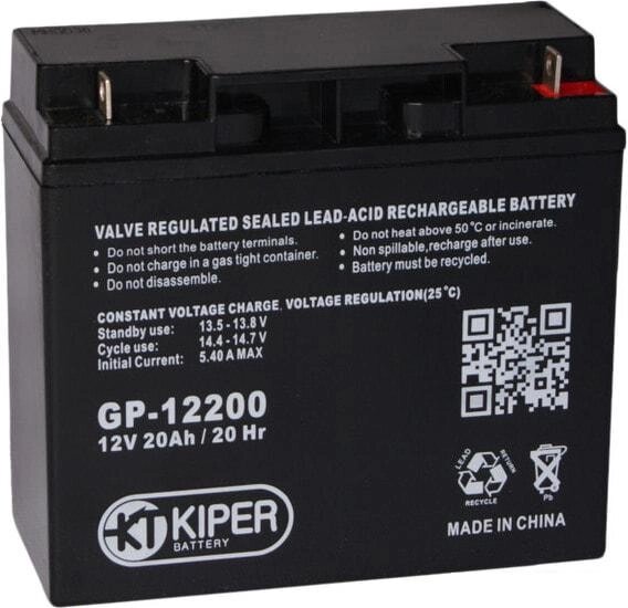 Аккумулятор для ИБП Kiper GP-12200 (12В/20 А·ч) от компании Интернет-магазин marchenko - фото 1