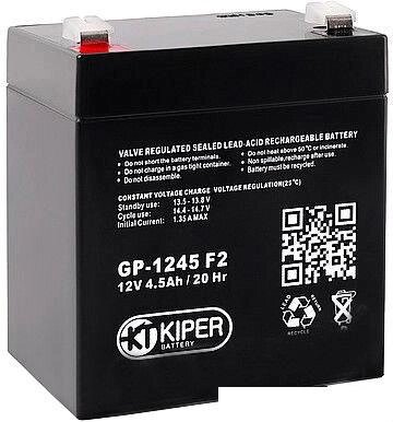 Аккумулятор для ИБП Kiper GP-1245 F2 (12В/4.5 А·ч) от компании Интернет-магазин marchenko - фото 1