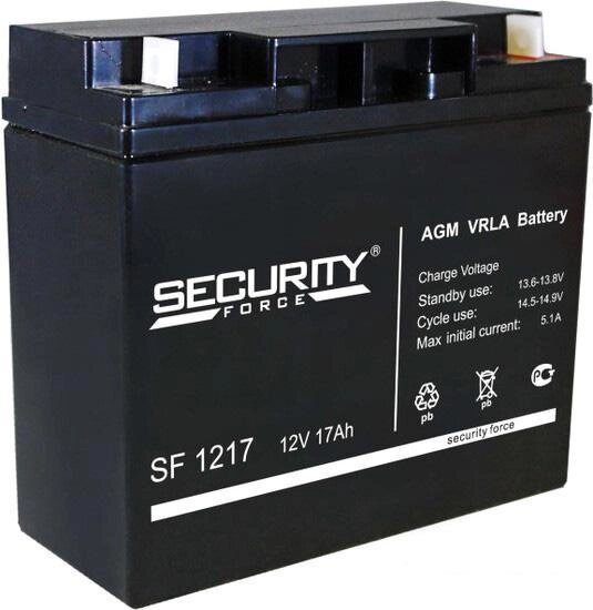 Аккумулятор для ИБП Security Force SF 1217 (12В/17 А·ч) от компании Интернет-магазин marchenko - фото 1