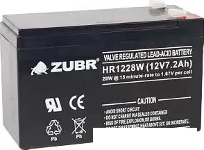 Аккумулятор для ИБП Zubr HR 1228 W (12 В/7.2 А·ч) от компании Интернет-магазин marchenko - фото 1