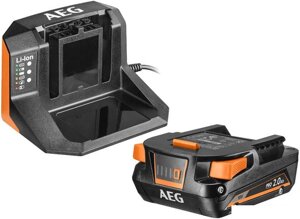 Аккумулятор с зарядным устройством AEG Powertools SET L1820S 4935478932 (18В/2 Ah + 18В)