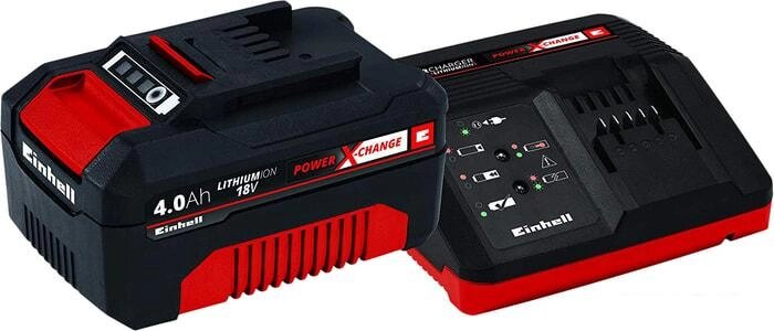 Аккумулятор с зарядным устройством Einhell Power X-Change 4512042 (18В/4 Ah + 18В) от компании Интернет-магазин marchenko - фото 1