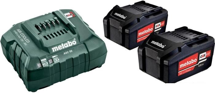 Аккумулятор с зарядным устройством Metabo 685050000 (18В/4 Ah + 12-36В) от компании Интернет-магазин marchenko - фото 1