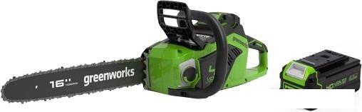 Аккумуляторная пила Greenworks GD40CS18K4 2005807UB (с 1-им АКБ 4 Ач) от компании Интернет-магазин marchenko - фото 1