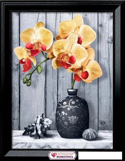 Алмазная мозаика  Алмазная Живопись Орхидея на мраморе АЖ-1865 от компании Интернет-магазин marchenko - фото 1